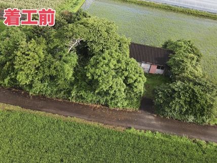 民家整地着工前